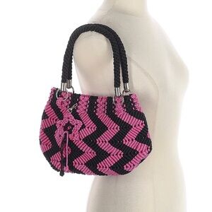 Black and Pink Dormeuil from England shoulder bag